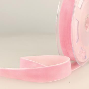 Samtband 16mm Rosa